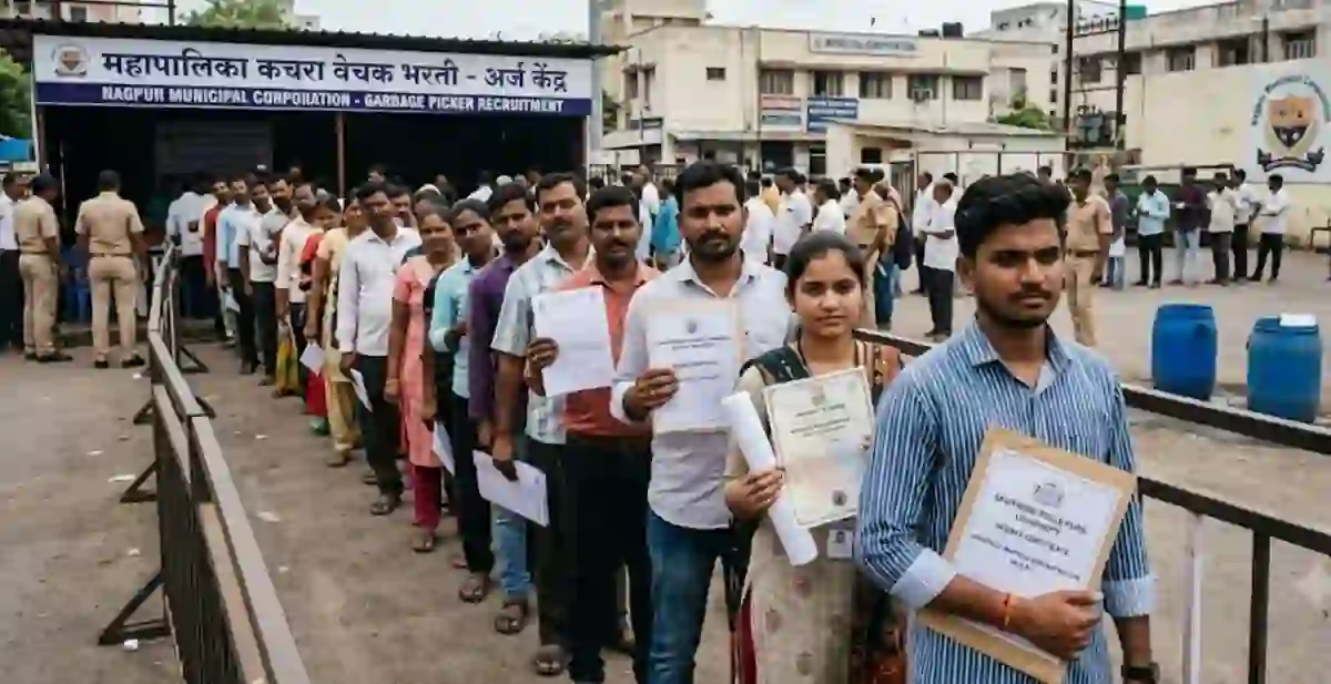 महानगरपालिकेत सफाई कामगार होण्यासाठी इंजिनिअर, वकिल आणि MBA पदवीधरांची रांग! – Candidates Applying For Garbage Picker
