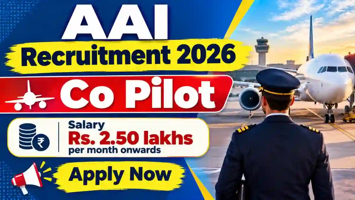 AAI Co Pilot Recruitment 2026 - Apply Online