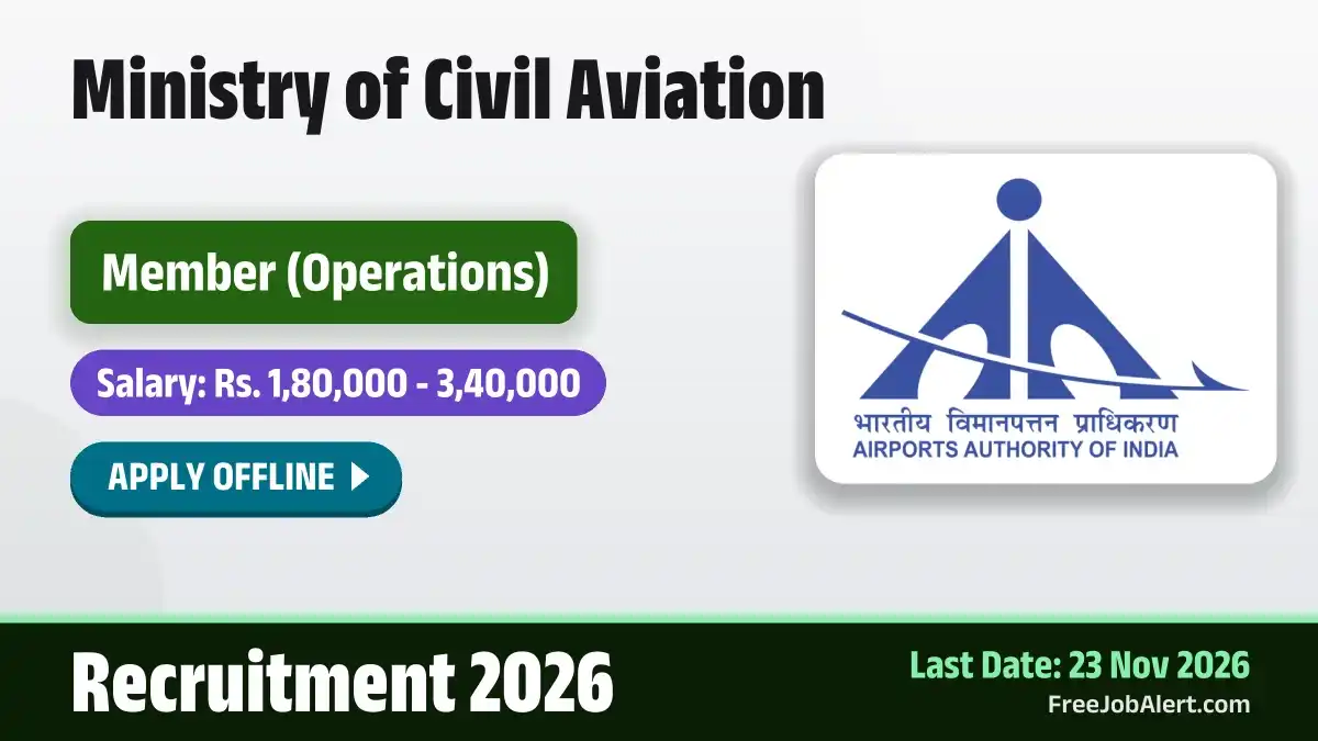 AAI Member Recruitment 2026 – Apply Offline