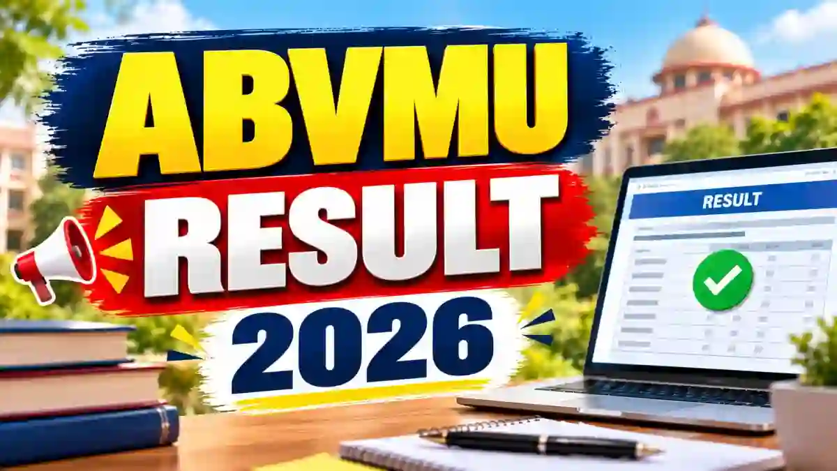 ABVMU Result 2026 Out - Direct Link to Check Scorecard Online @ abvmuup.edu.in ABVMU Result 2026 Out - Direct Link to Check Scorecard Online @ abvmuup.edu.in
