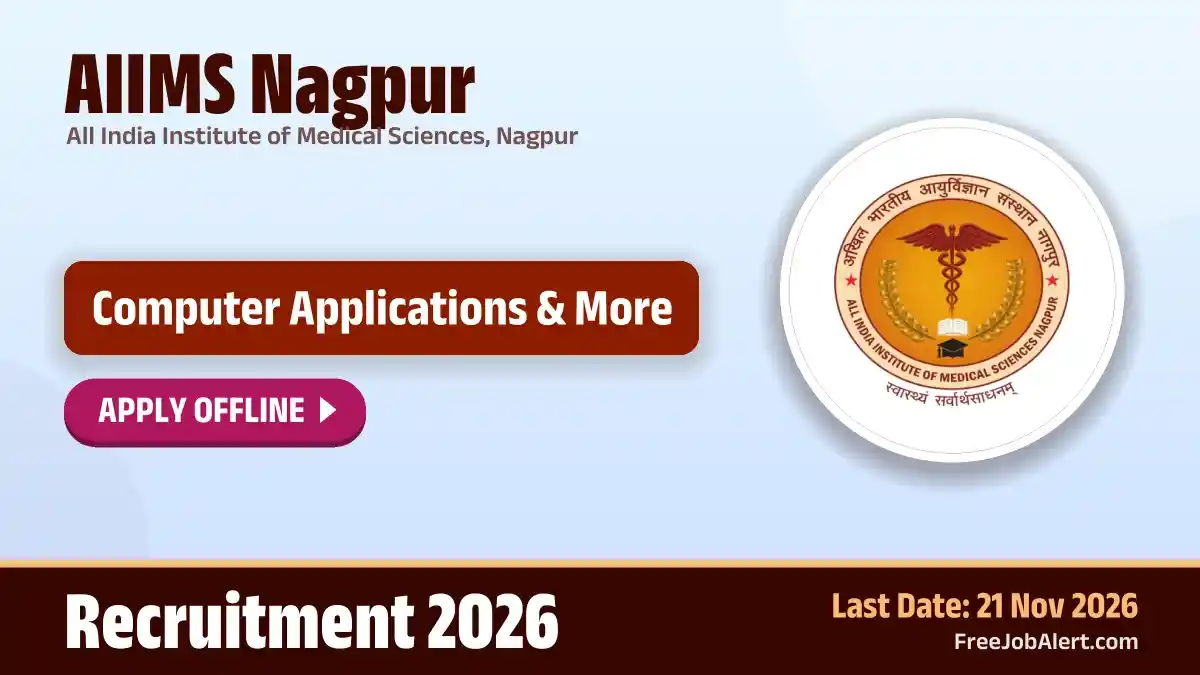 AIIMS Nagpur Guest Faculty Recruitment 2026 – Apply Offline