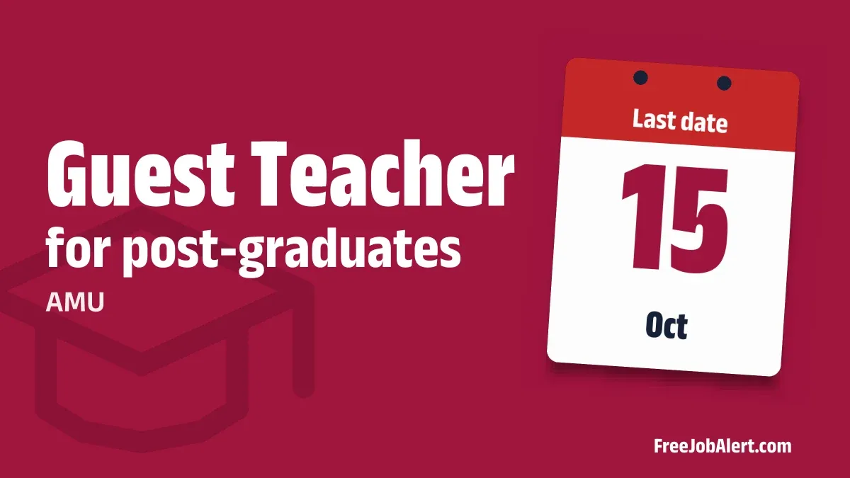 AMU Guest Teacher (Computer Science) Recruitment 2026 – Apply Online AMU Guest Teacher (Computer Science) Recruitment 2026 – Apply Online