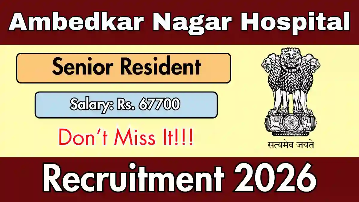 ANH Senior Resident Recruitment 2026 - Walki