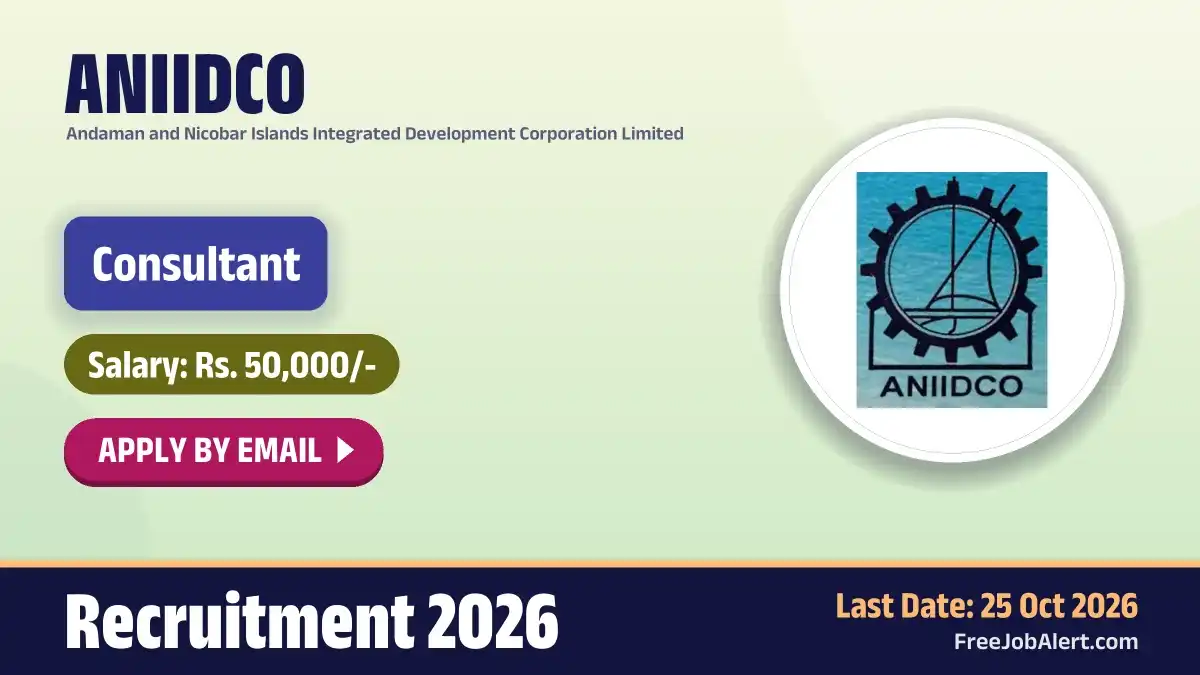 ANIIDCO Consultant Recruitment 2026 – Apply Online