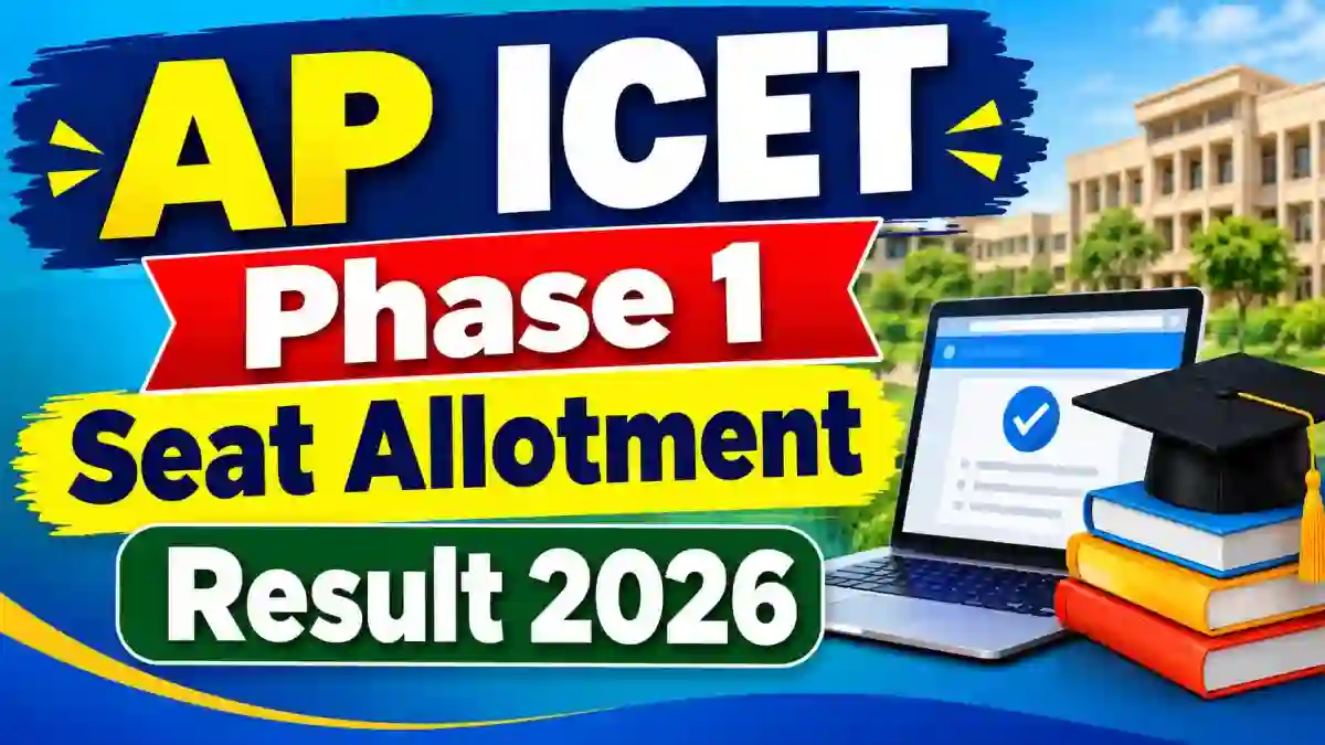 AP ICET Phase 1 Seat Allotment Result 2026 - Check Status Online @ cap.apcfss.in