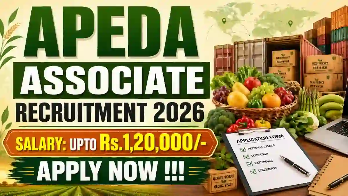 APEDA Associate Recruitment 2026 - Apply Online APEDA Associate Recruitment 2026 - Apply Online