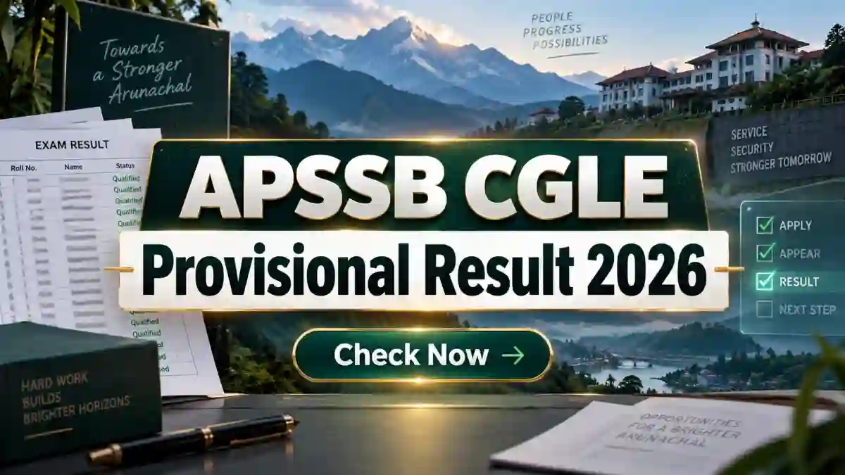 APSSB CGLE Provisional Result 2026 Out - Check Personal Assistant and Librarian Result PDF at apssb.nic.in