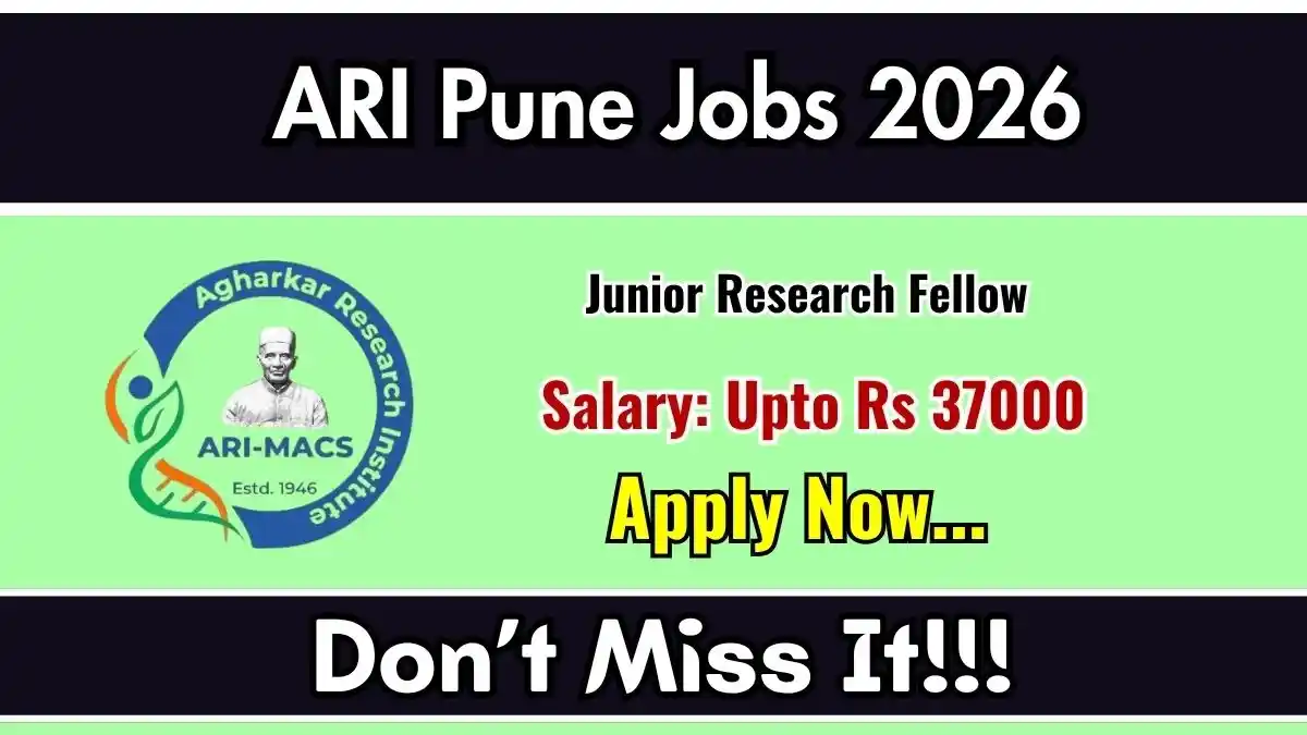 ARI Pune Junior Research Fellow Recruitment 2026 - Apply Online ARI Pune Junior Research Fellow Recruitment 2026 - Apply Online