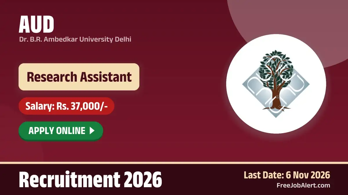 AUD Research Assistant Recruitment 2026 – Apply Online