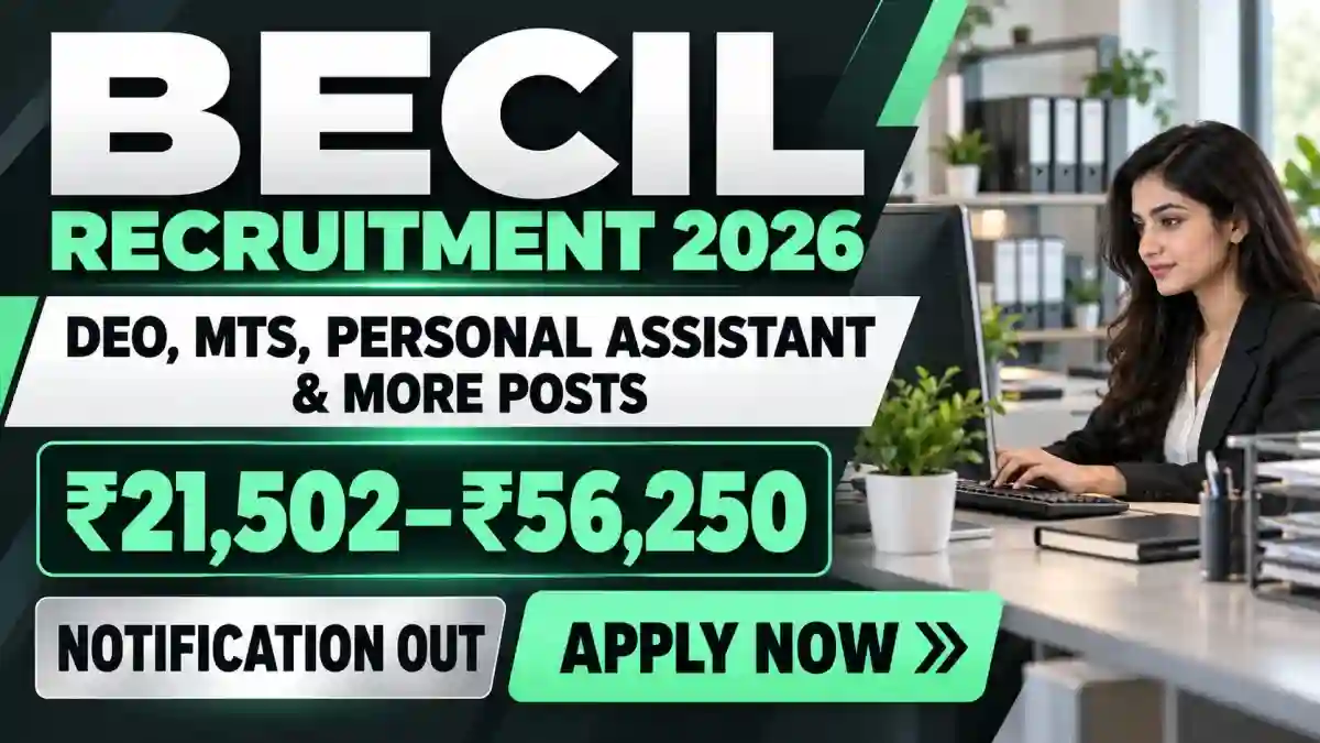 BECIL AIIMS Rewari Recruitment 2026 - Apply Online for 16 DEO, MTS, Personal Assistant and More Posts BECIL AIIMS Rewari Recruitment 2026 - Apply Online for 16 DEO, MTS, Personal Assistant and More Posts
