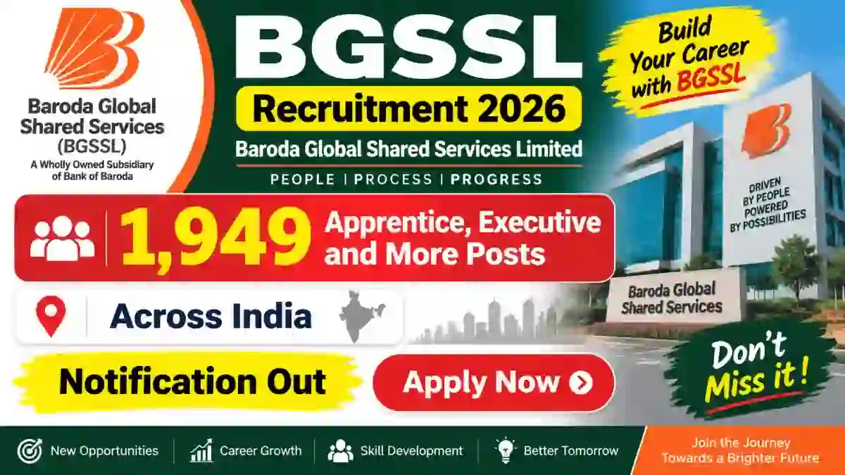 BGSSL Recruitment 2026 Notification Out - Apply Online for 1,949 Apprentice, Executive and More Posts BGSSL Recruitment 2026 Notification Out - Apply Online for 1,949 Apprentice, Executive and More Posts