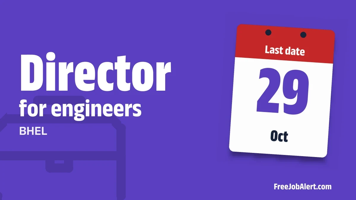 BHEL Director Recruitment 2026 – Apply Online BHEL Director Recruitment 2026 – Apply Online