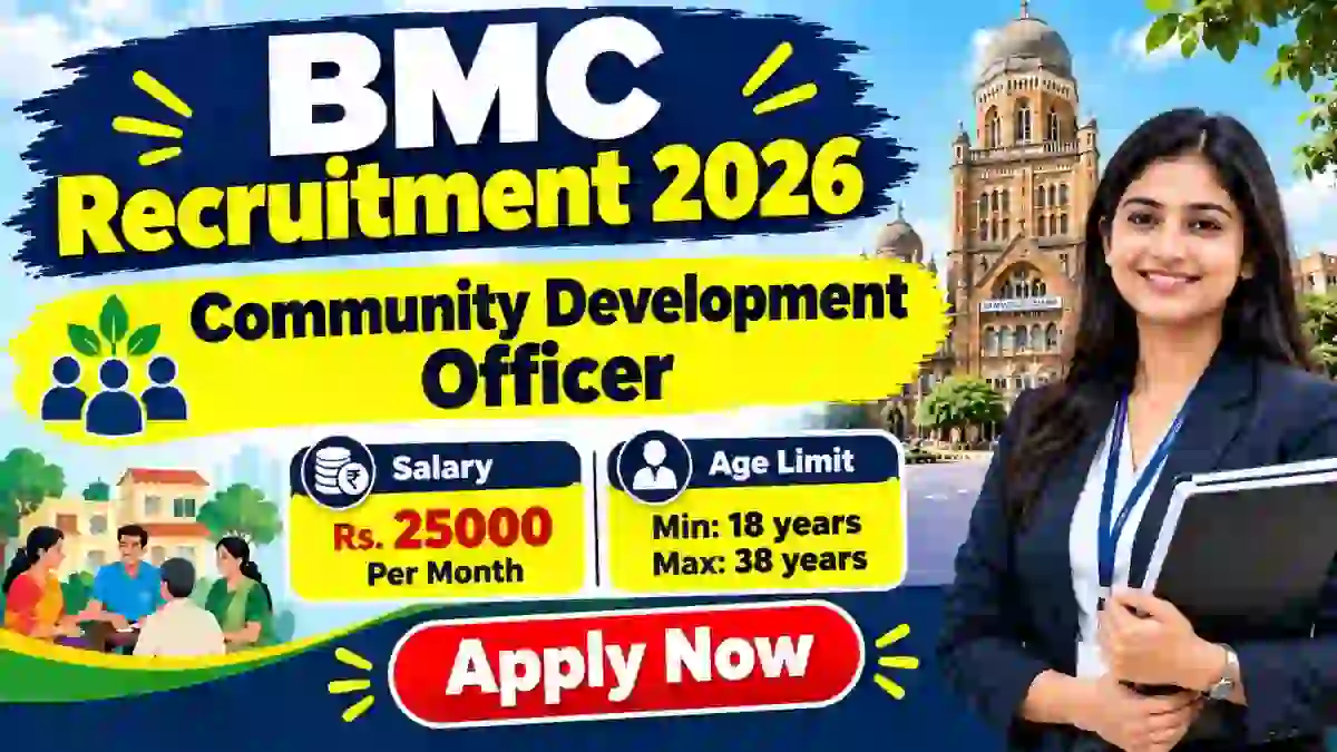 BMC Community Development Officer Recruitment 2026 - Apply Offline