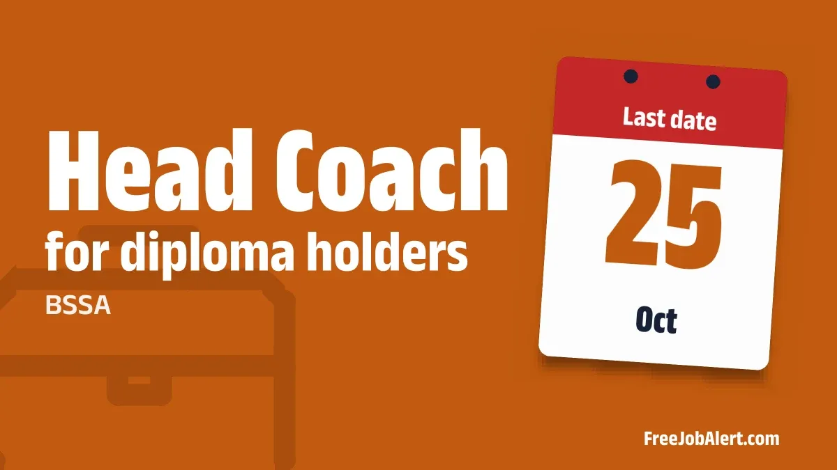 BSSA Head Coach Recruitment 2026 – Apply Online