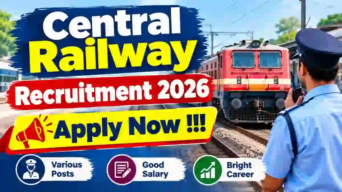 Central Railway Advocate Recruitment 2026 - Apply Online for 33 Posts Central Railway Advocate Recruitment 2026 - Apply Online for 33 Posts