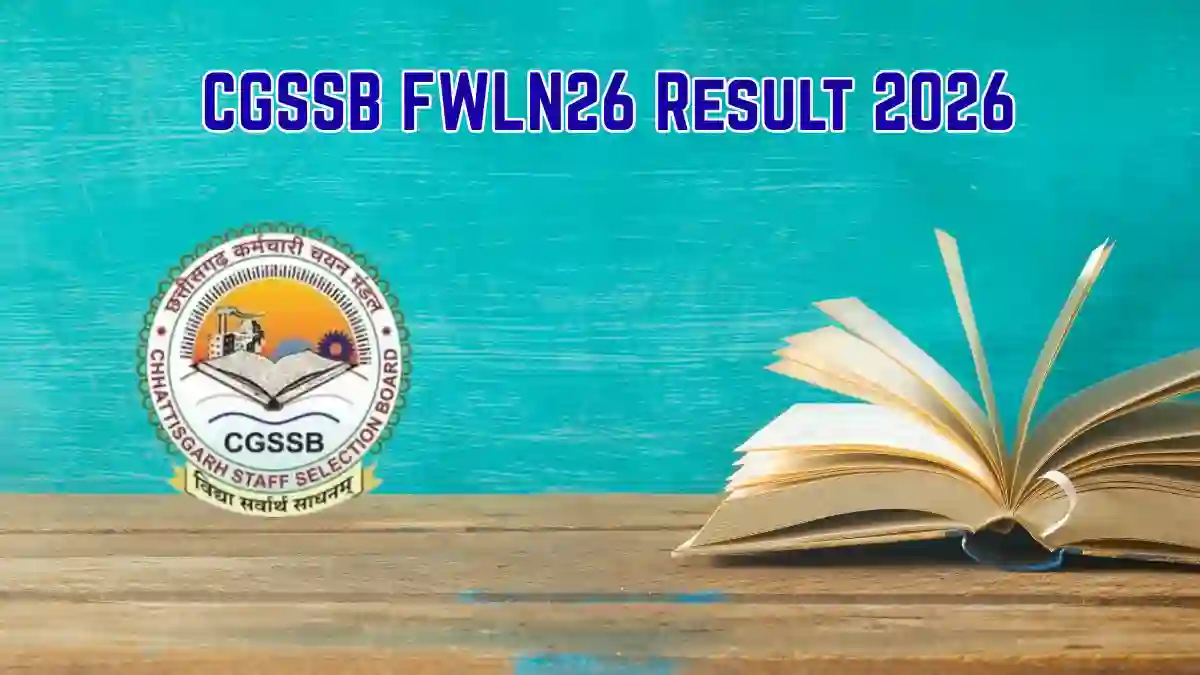 CGSSB FWLN26 Result 2026 Out - Check Sample Assistant and Lab Assistant Final Answer Key CGSSB FWLN26 Result 2026 Out - Check Sample Assistant and Lab Assistant Final Answer Key