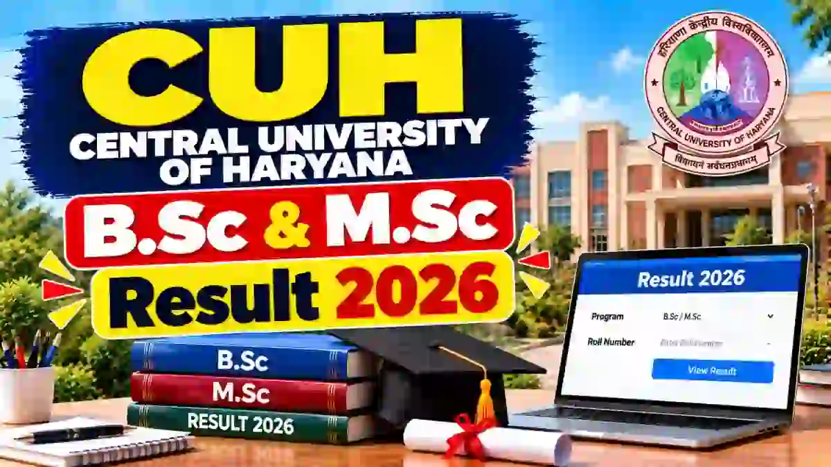 CUH Special Exam Result 2026 Out - Check Integrated B.Sc.-M.Sc & M.Sc Result Online @ cuh.ac.in CUH Special Exam Result 2026 Out - Check Integrated B.Sc.-M.Sc & M.Sc Result Online @ cuh.ac.in