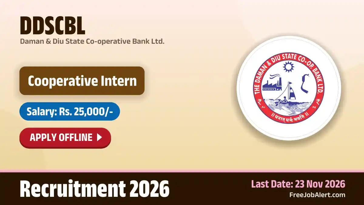 DDSCBL Cooperative Intern Recruitment 2026 – Apply Offline DDSCBL Cooperative Intern Recruitment 2026 – Apply Offline