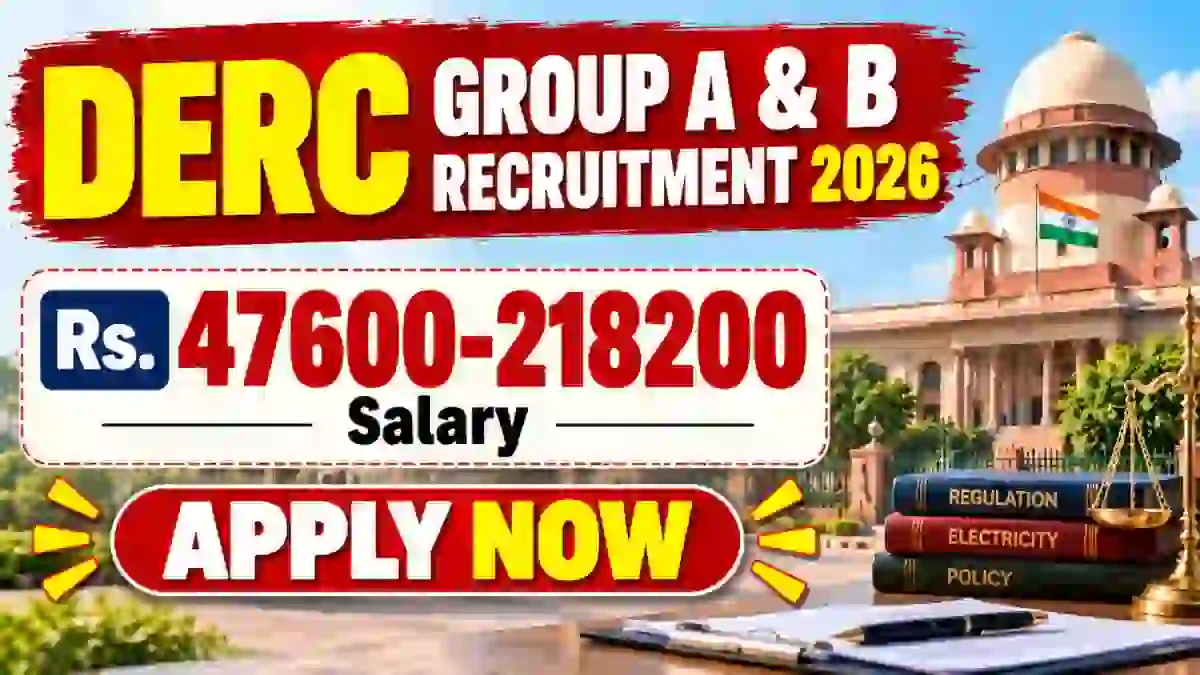 DERC Group A & B Recruitment 2026 - Apply Online for Personnel Officer, Assistant Accounts Officer and More Posts DERC Group A & B Recruitment 2026 - Apply Online for Personnel Officer, Assistant Accounts Officer and More Posts