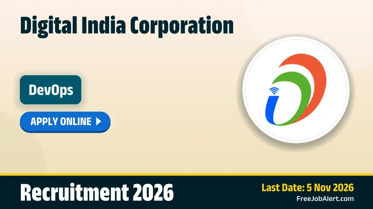 DIC DevOps Recruitment 2026 – Apply Online DIC DevOps Recruitment 2026 – Apply Online