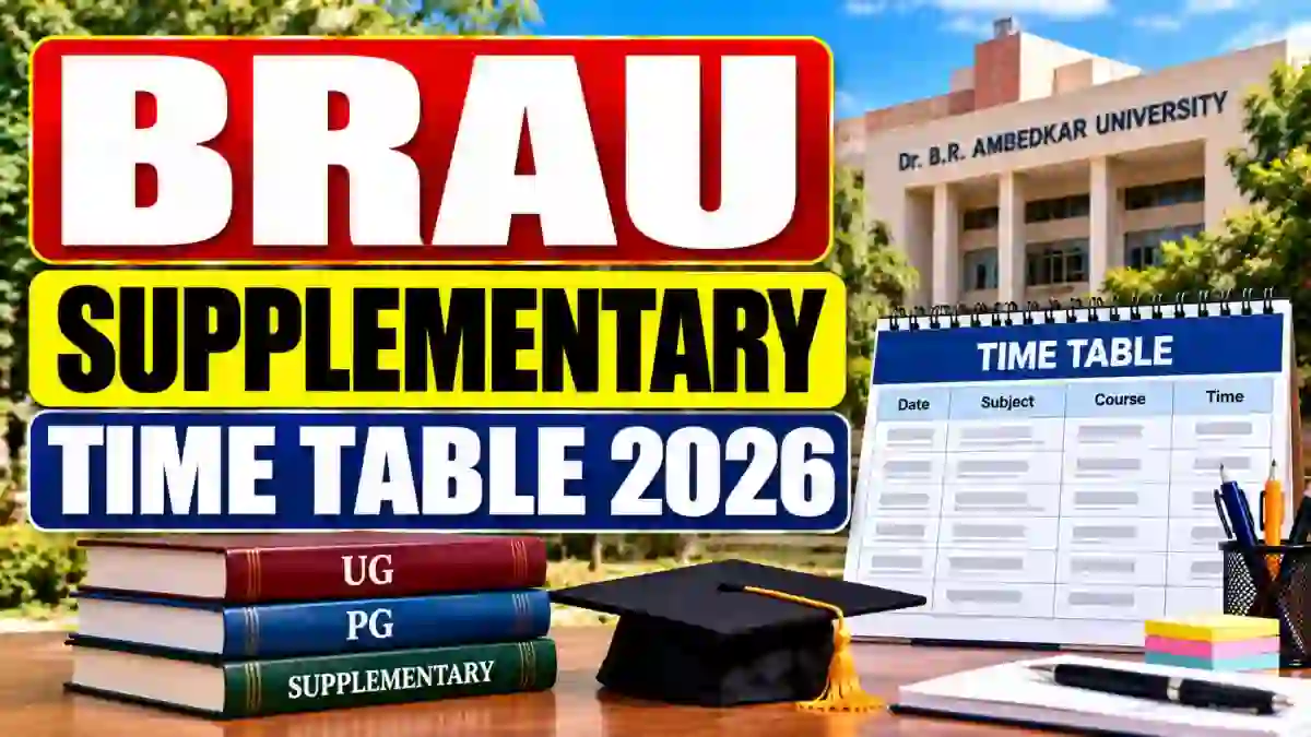 Dr. BRAU Supplementary Time Table 2026 Out - Download UG Exam Dates Online @ brau.edu.in Dr. BRAU Supplementary Time Table 2026 Out - Download UG Exam Dates Online @ brau.edu.in