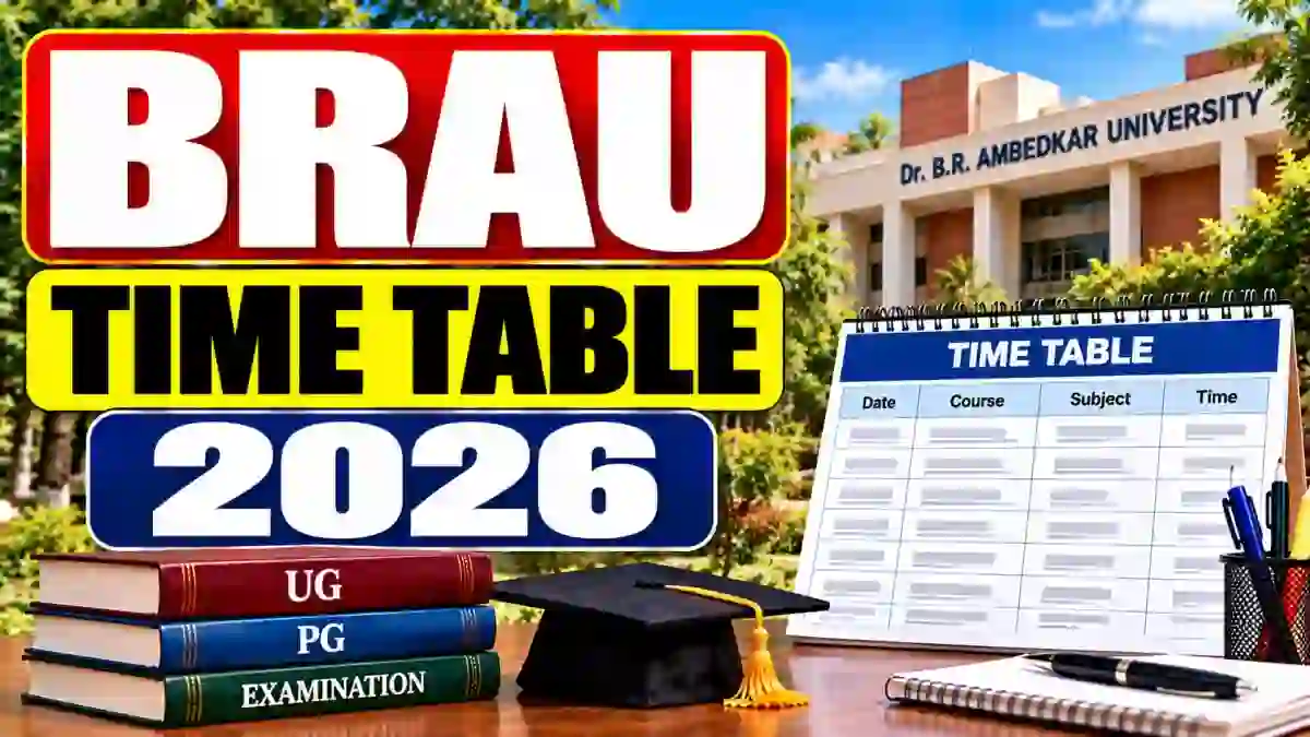 Dr. BRAU UG Time Table 2026 Out - Download 5th Sem Exam Dates Online @ brau.edu.in Dr. BRAU UG Time Table 2026 Out - Download 5th Sem Exam Dates Online @ brau.edu.in