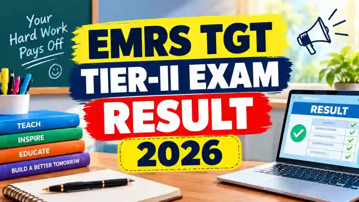 EMRS TGT Tier-II Exam Result 2026 Out - Check Scorecard, Cut Off & Result Link EMRS TGT Tier-II Exam Result 2026 Out - Check Scorecard, Cut Off & Result Link