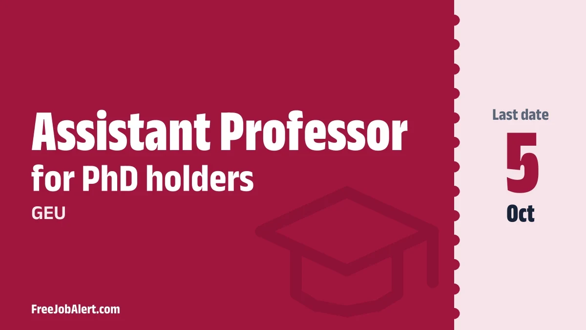 GEU Assistant Professor Recruitment 2026 – Apply Online GEU Assistant Professor Recruitment 2026 – Apply Online