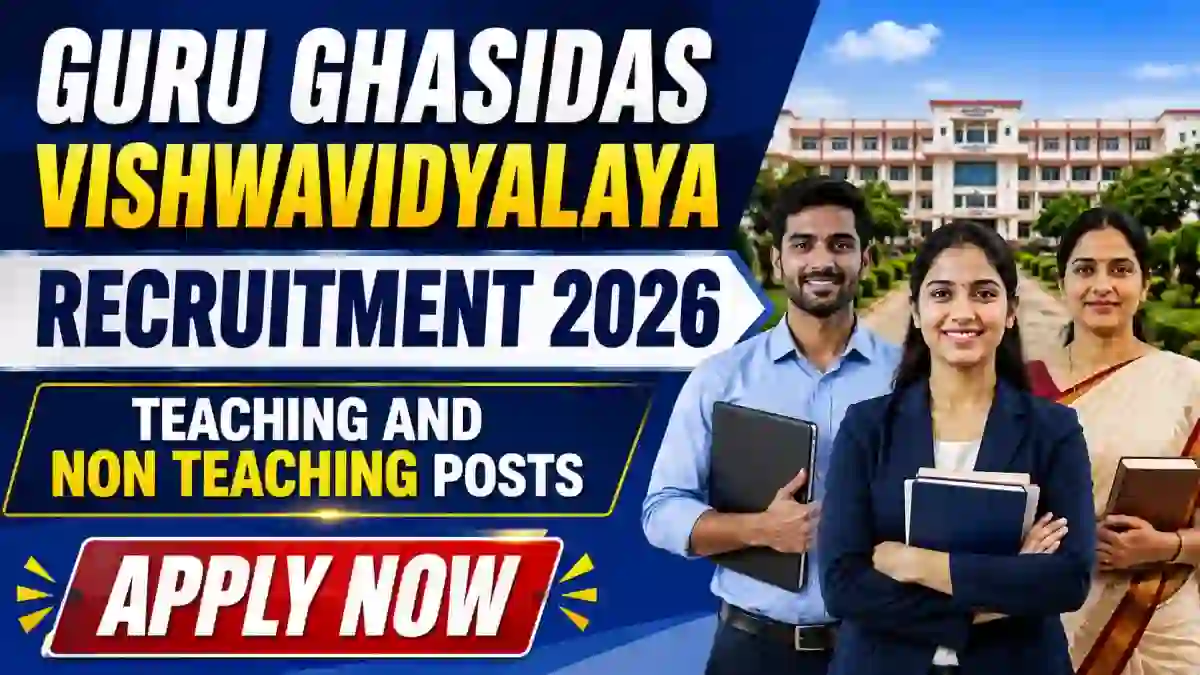 GGU Teaching and Non Teaching Recruitment 2026 - Apply Online GGU Teaching and Non Teaching Recruitment 2026 - Apply Online