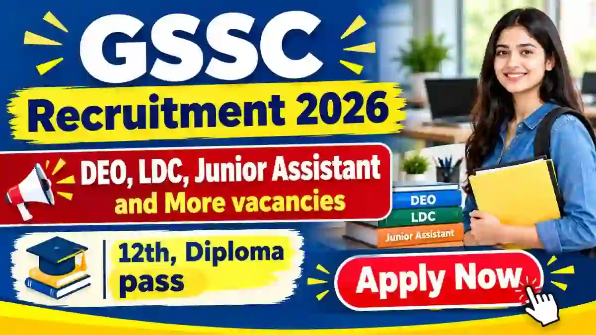 Goa SSC Group C Recruitment 2026 - Apply Online for 222 Data Entry Operator, Junior Assistant and More Posts Goa SSC Group C Recruitment 2026 - Apply Online for 222 Data Entry Operator, Junior Assistant and More Posts