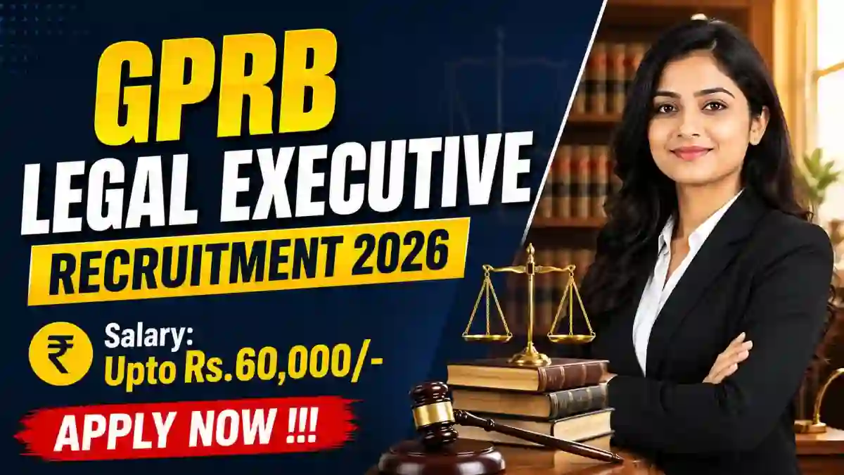 GPRB Legal Executive Recruitment 2026 - Apply Offline