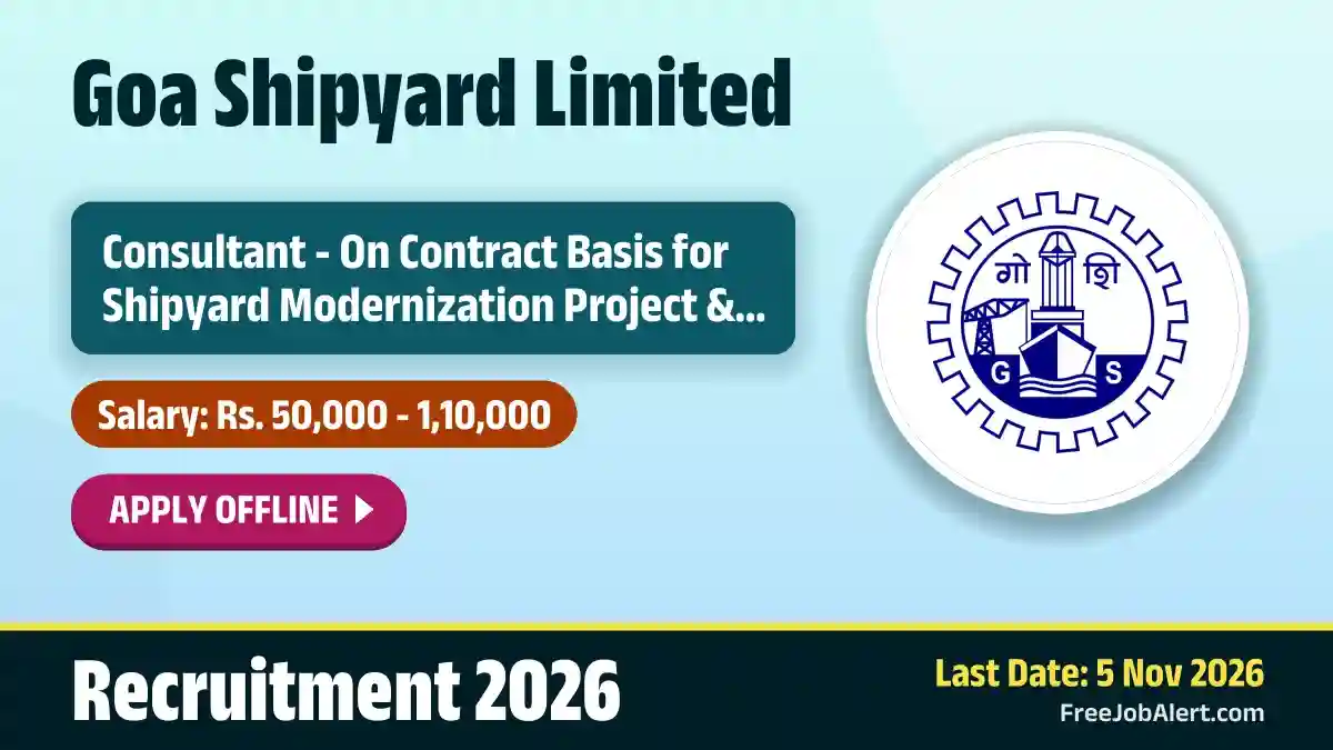 GSL Consultant Recruitment 2026 – Apply Offline