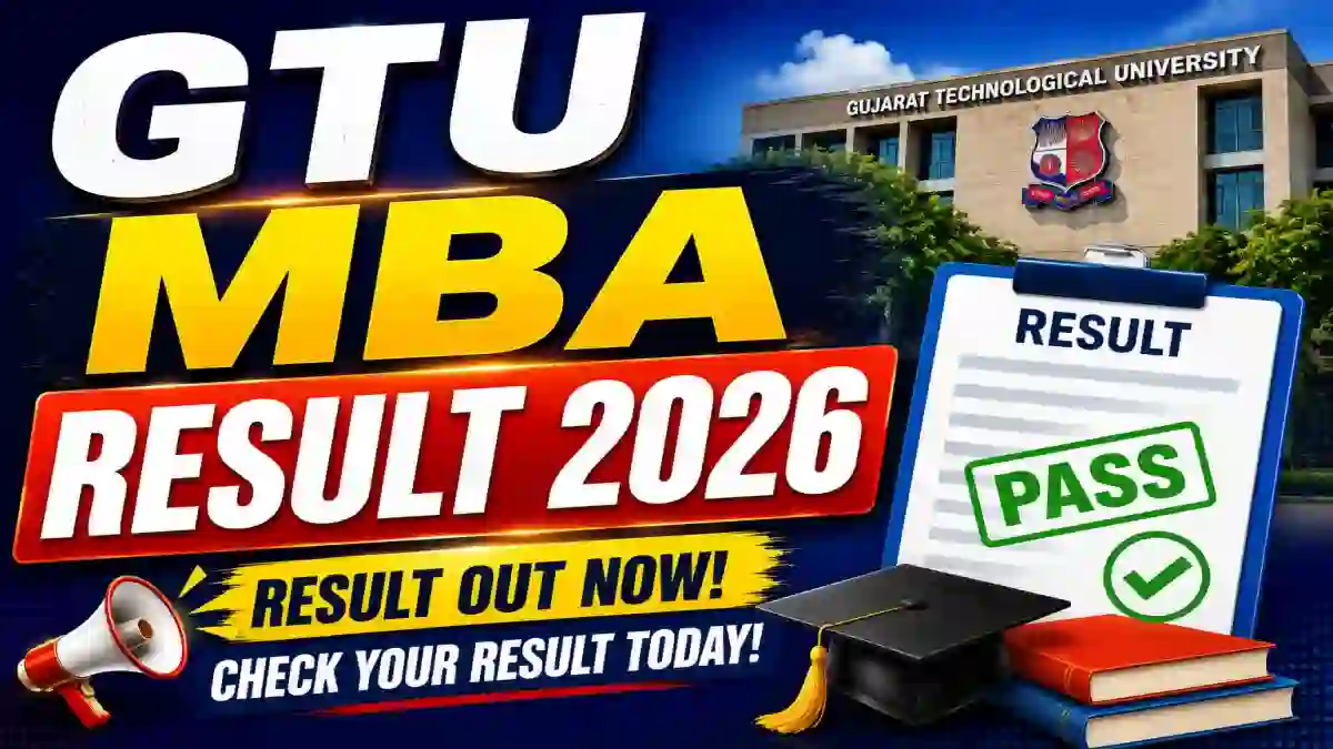 GTU MBA Result 2026 Out - Direct Link to Check Result Online @ gtu.ac.in