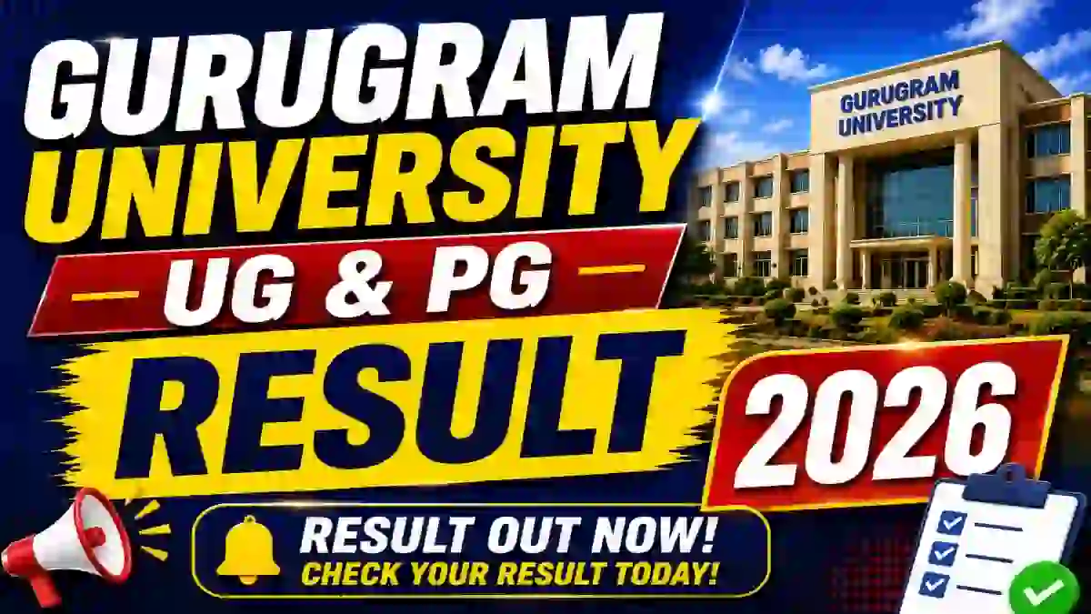 Gurugram University Result 2026 Out - Check UG & PG Results Online @ gurugramuniversity.ac.in Gurugram University Result 2026 Out - Check UG & PG Results Online @ gurugramuniversity.ac.in