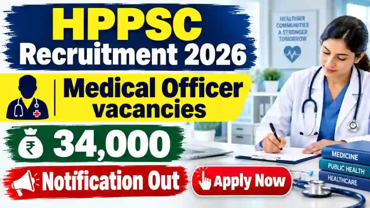 HPPSC Medical Officer Recruitment 2026 - Apply Online for 228 Posts HPPSC Medical Officer Recruitment 2026 - Apply Online for 228 Posts