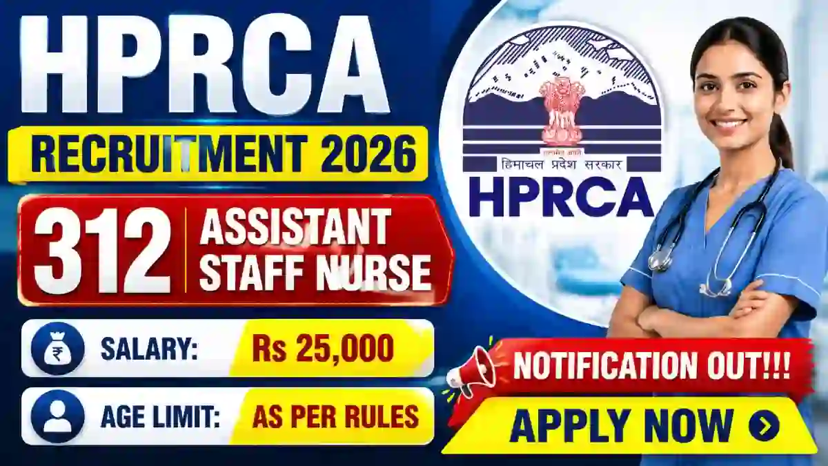 HPRCA Assistant Staff Nurse Recruitment 2026 - 780 Vacancies, Apply Online HPRCA Assistant Staff Nurse Recruitment 2026 - 780 Vacancies, Apply Online