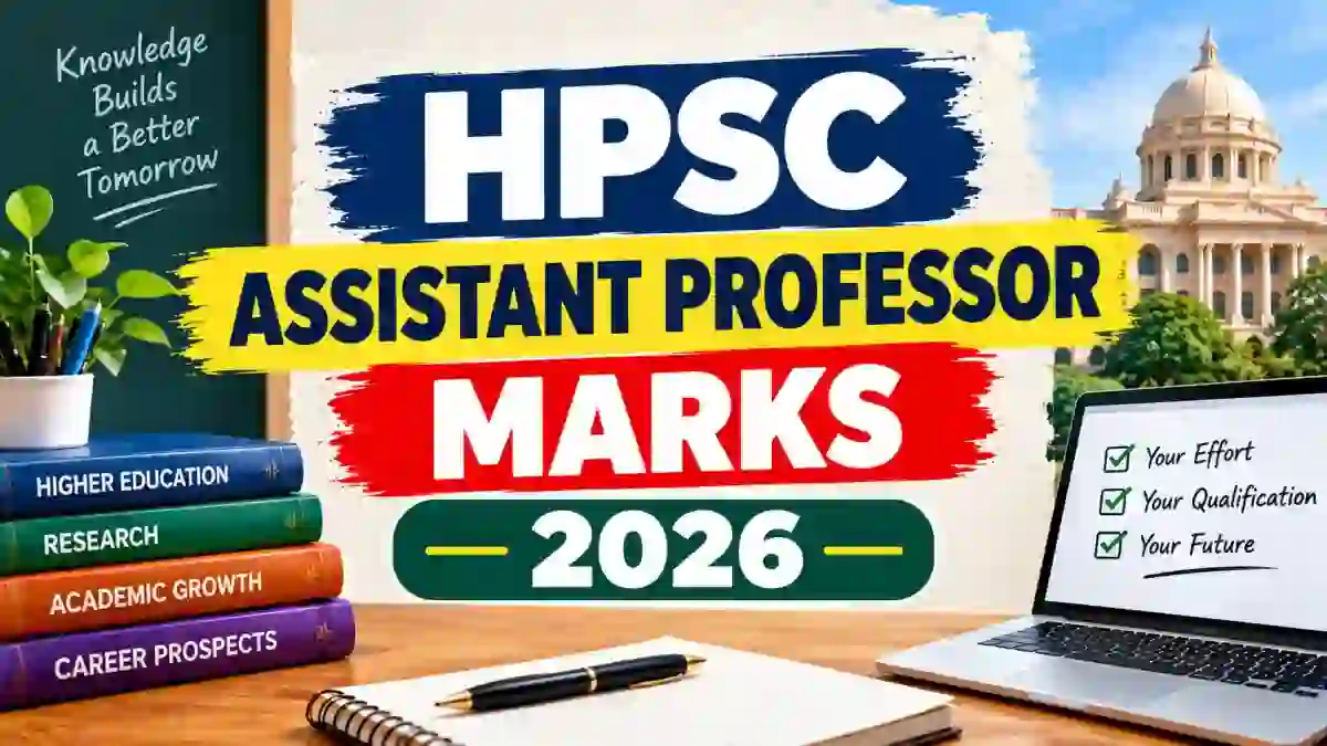 HPSC Assistant Professor Marks 2026 Out - Check Subject Knowledge Test Marks PDF HPSC Assistant Professor Marks 2026 Out - Check Subject Knowledge Test Marks PDF