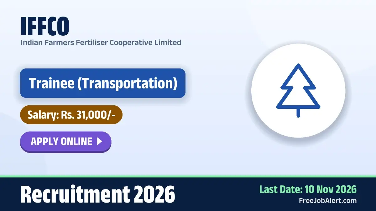 IFFCO Trainee Recruitment 2026 – Apply Online