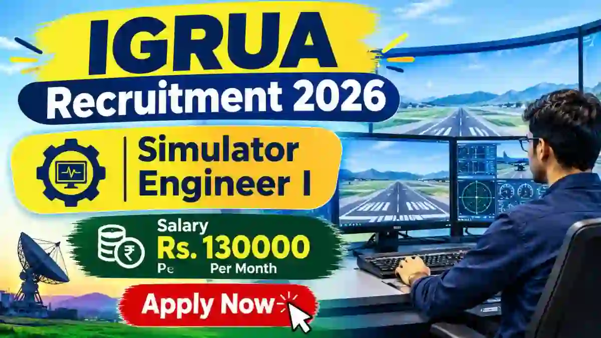 IGRUA Simulator Engineer I Recruitment 2026 - Apply Online IGRUA Simulator Engineer I Recruitment 2026 - Apply Online
