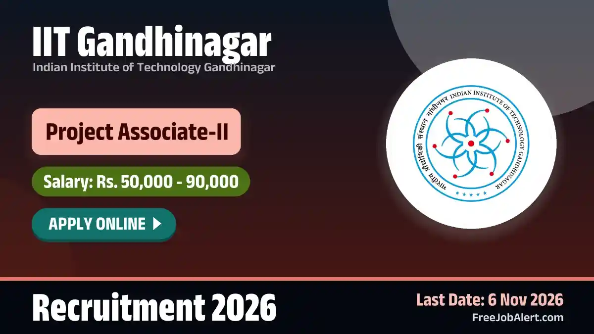 IIT Gandhinagar Project Associate II (CSE) Recruitment 2026 – Apply Online