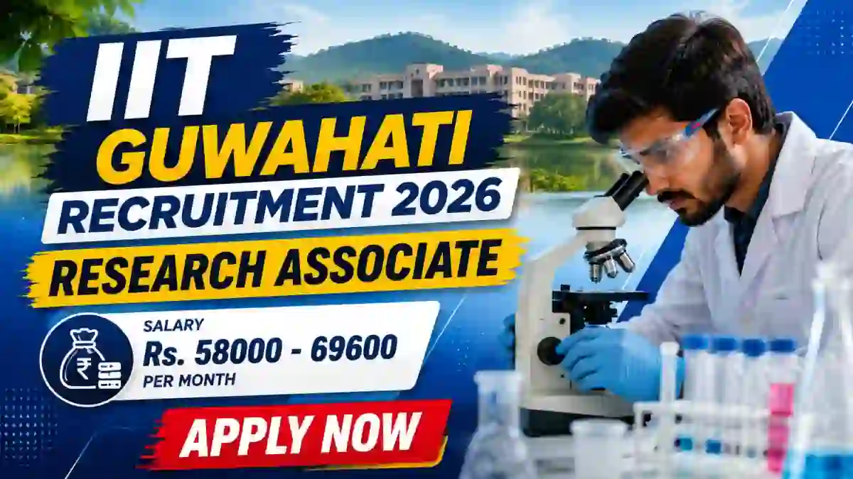 IIT Guwahati Research Associate Recruitment 2026 - Apply Online