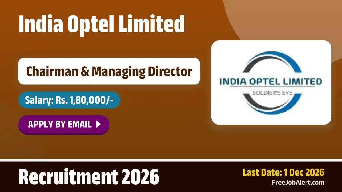 IOL Chairman & Managing Director Recruitment 2026 – Apply Online IOL Chairman & Managing Director Recruitment 2026 – Apply Online