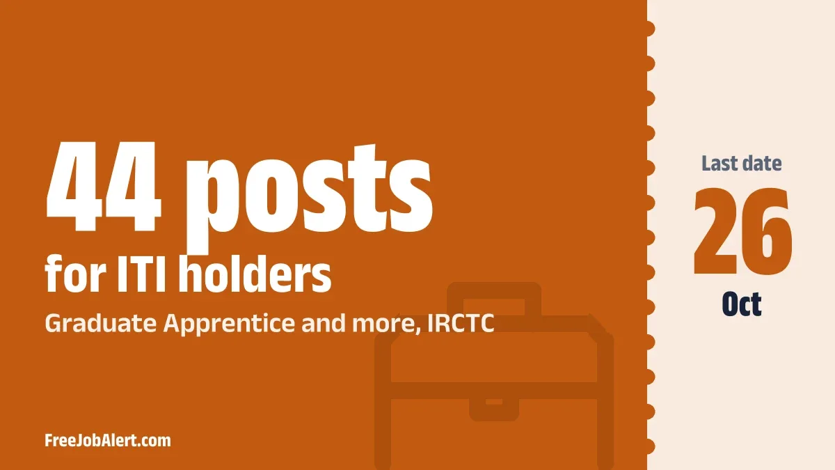 IRCTC Apprentice Trainees Recruitment 2026 – Apply Online for 44 Graduate Apprentice & Other Posts IRCTC Apprentice Trainees Recruitment 2026 – Apply Online for 44 Graduate Apprentice & Other Posts
