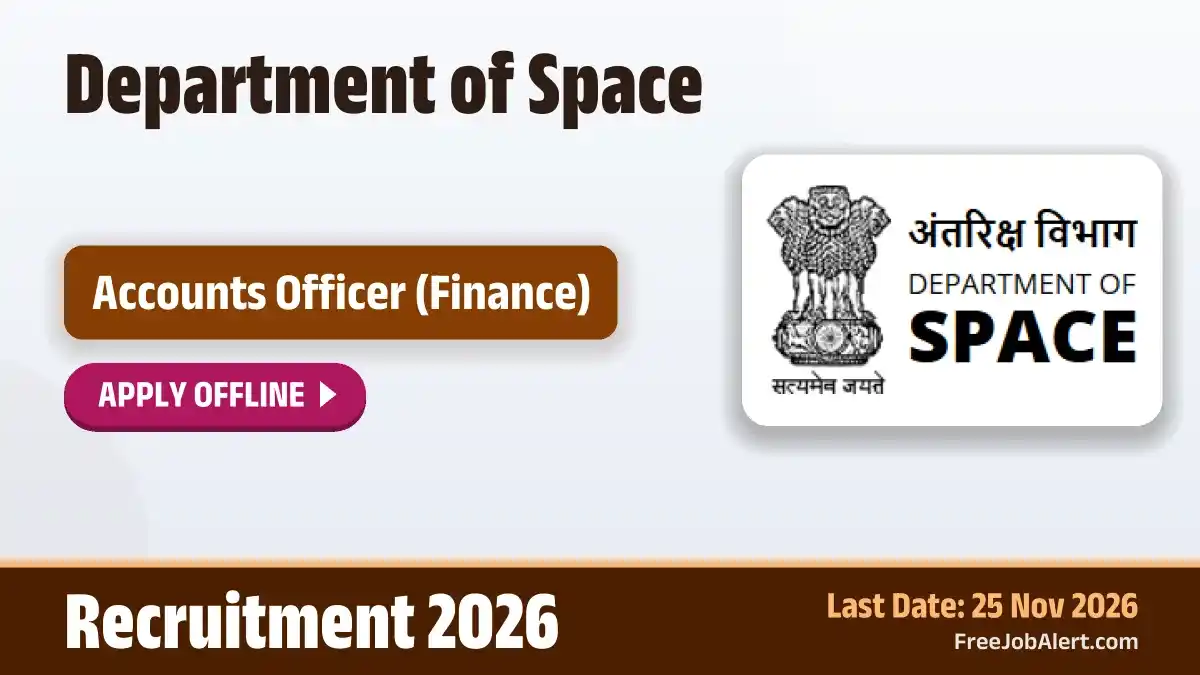 ISRO DOS Accounts Officer Recruitment 2026 – Apply Offline ISRO DOS Accounts Officer Recruitment 2026 – Apply Offline