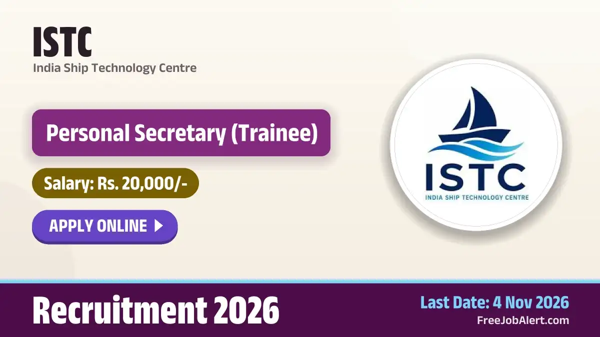 ISTC Personal Secretary Recruitment 2026 – Apply Online