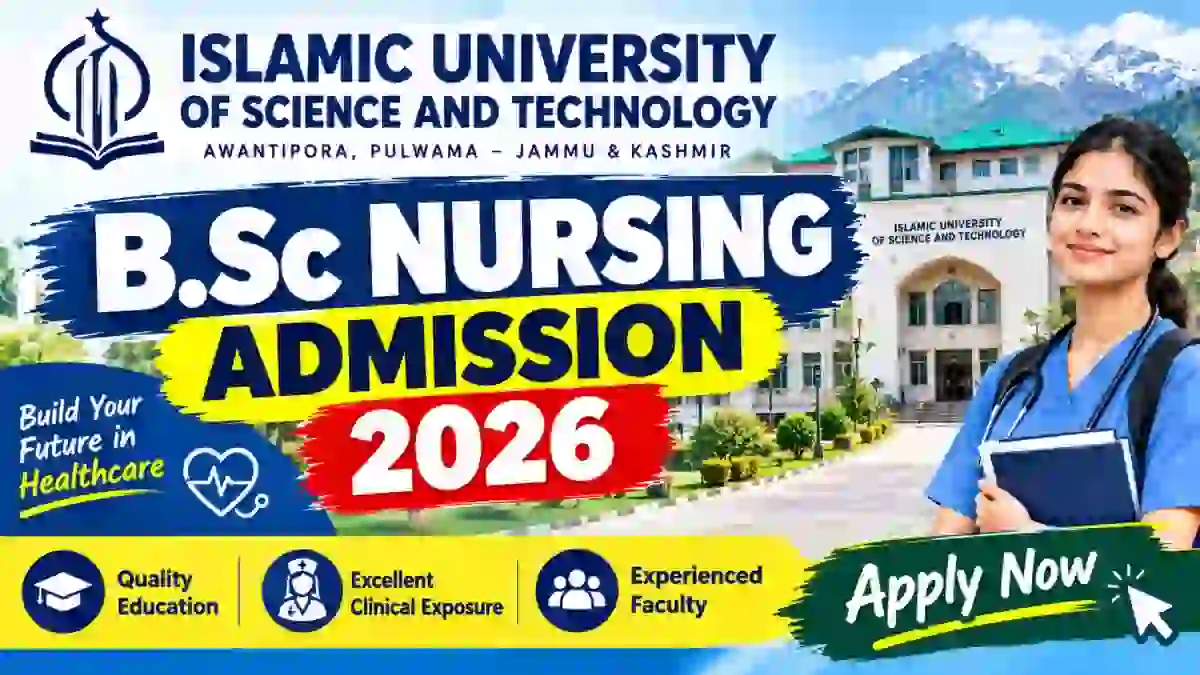 IUST B.Sc Nursing Admission 2026 - Check Vacant Seats Online @ iust.ac.in IUST B.Sc Nursing Admission 2026 - Check Vacant Seats Online @ iust.ac.in