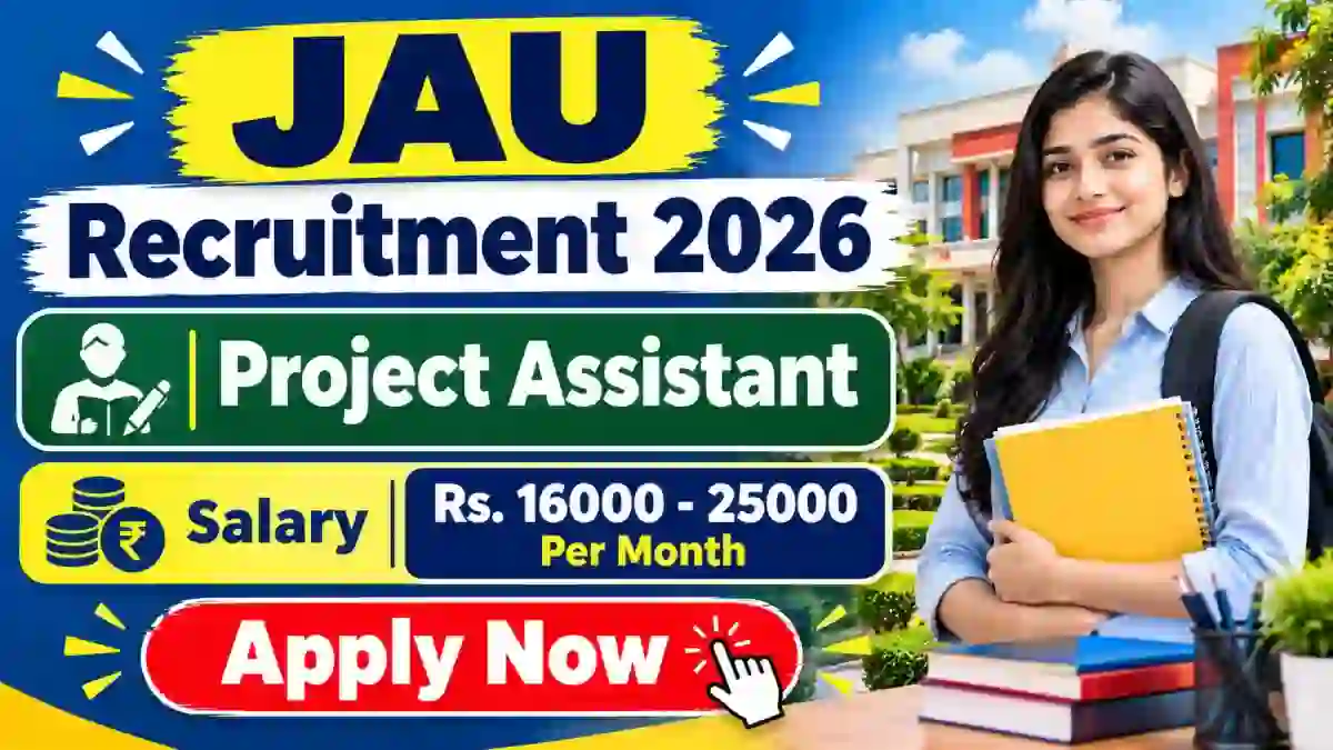 JAU Project Assistant Recruitment 2026 - Walkin JAU Project Assistant Recruitment 2026 - Walkin