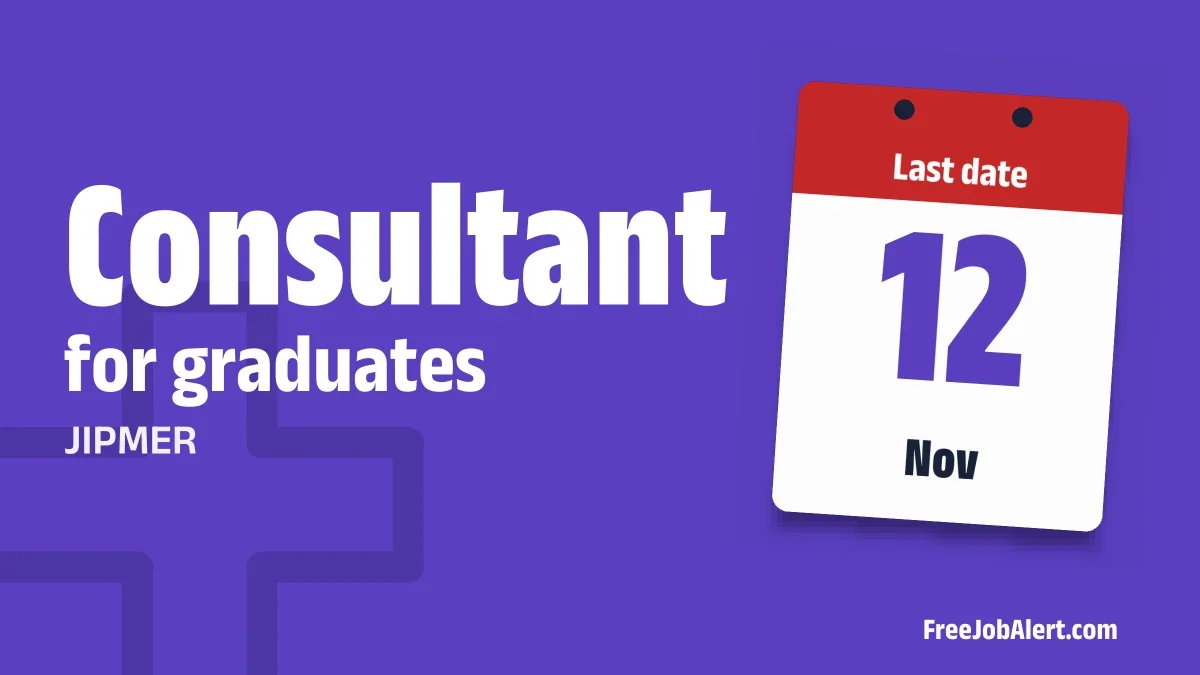 JIPMER Consultant Recruitment 2026 – Apply Offline JIPMER Consultant Recruitment 2026 – Apply Offline