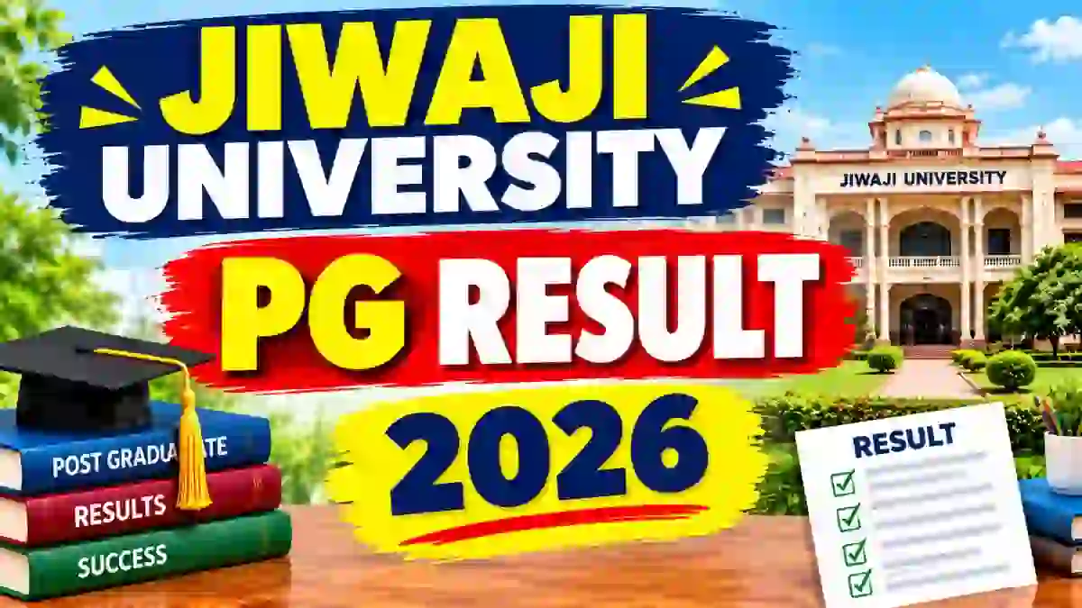 Jiwaji University PG Result 2026 Out - Check Results Online at jiwaji.edu