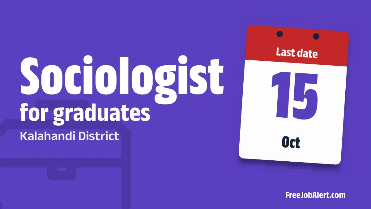 Kalahandi District Sociologist Recruitment 2026 – Apply Offline for 2 Posts Kalahandi District Sociologist Recruitment 2026 – Apply Offline for 2 Posts